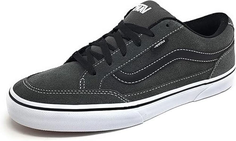 Vans Men's Bearcat Sneaker, Charcoal/White/Black, 9.5 M US